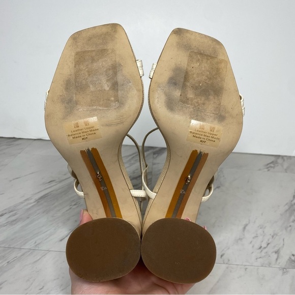 Sam Edelman Kit Natural Leather Heeled Sandal 8 1/2M - Picture 13 of 14